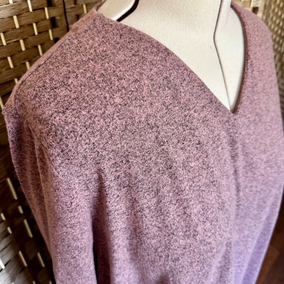 NWOT marled mauve d&co. sweater / sweatshirt 4X - Picture 3 of 11